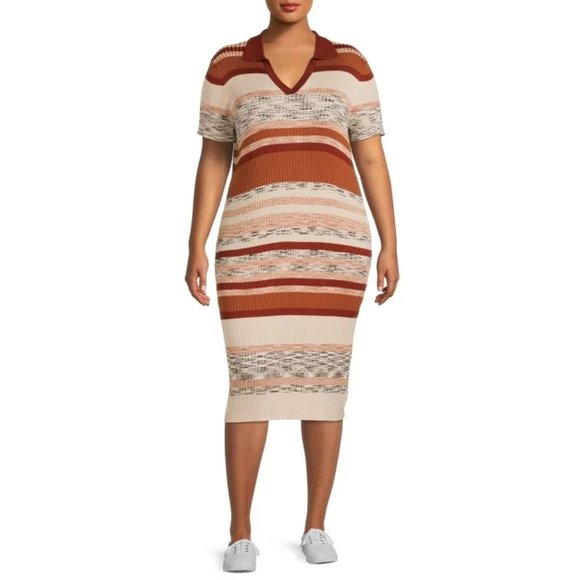 Terra & Sky Polo Sweater Dress/ 2X - Picture 14 of 15